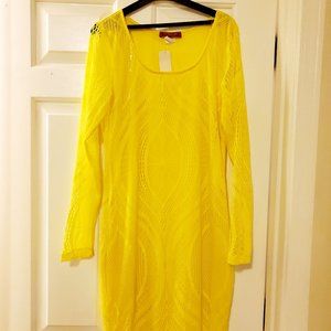 Yellow Fitted Sexy Party Dress